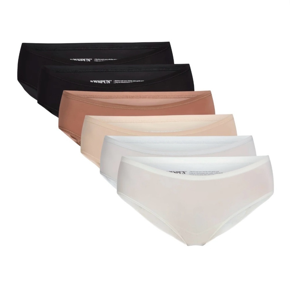 Joyspun Women's Microfiber Hipster Panties, 6-Pack